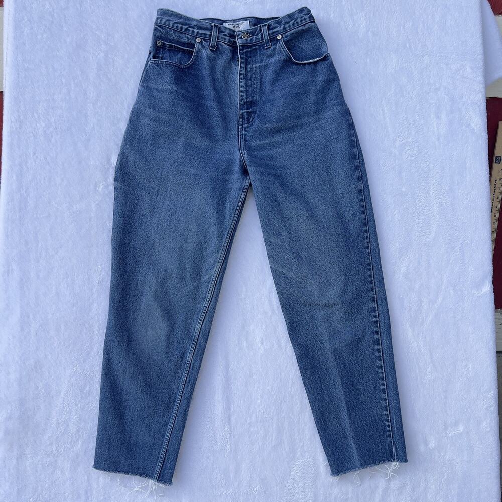 Northwest Blue Jeans Womens 12 Average Blue Mom High Rise Vintage Dark Denim